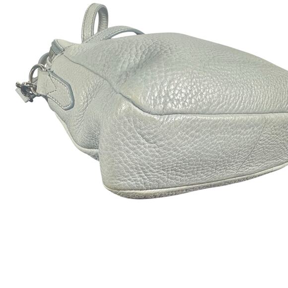 Fossil Small Pebbled Leather Crossbody Bag - Light Gray - Picture 7 of 12